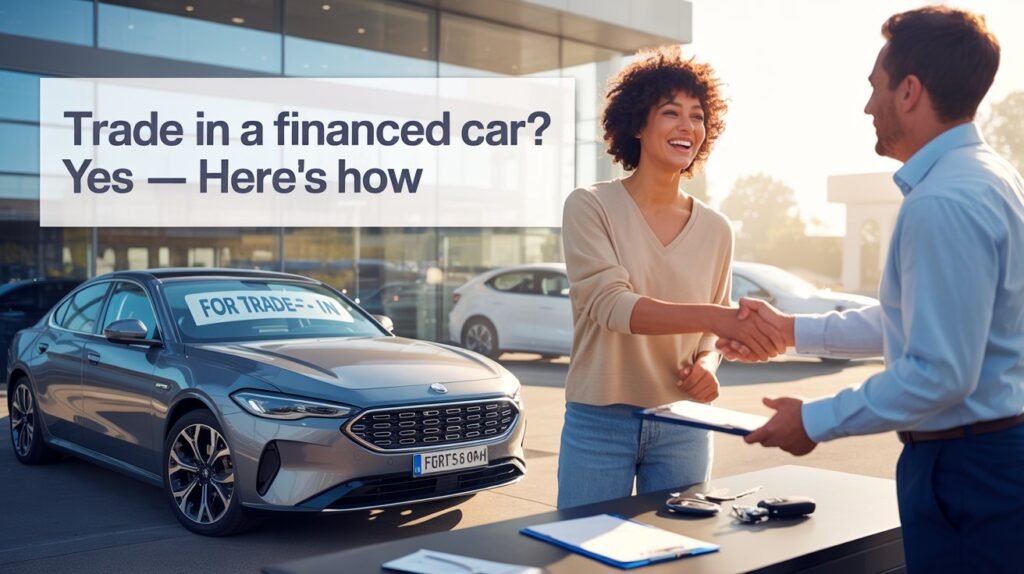 Can I trade in a financed car