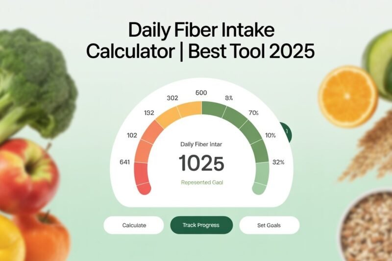 Daily Fiber Intake Calculator